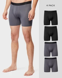 32 Degrees Men's 4 Pack Active Mesh Boxer Brief