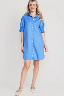 Old Navy Short-Sleeve Shirt Dress for Women