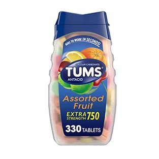 TUMS Tums Extra Strength Antacid Tablets For Chewable Heartburn Relief And Acid Indigestion Relief Assorted Fruit Flavors - 330 Count