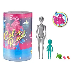 Barbie Color Reveal Set With 50+ Surprises Including 2 Dolls, 3 Pets & 36 Slumber Party-themed Accessories; Water Reveals Dolls’ & Pets’ Looks & Creates Color Change On Certain Pieces; 28 Myster...