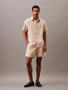 Calvin Klein Linen Blend Pull-on Shorts