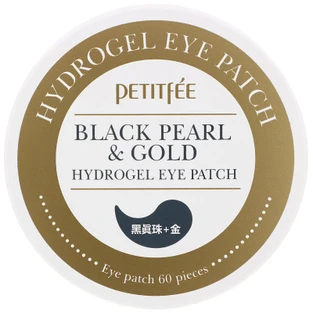 Petitfee Black Pearl & Gold Hydrogel Eye Patch, 60 Patches