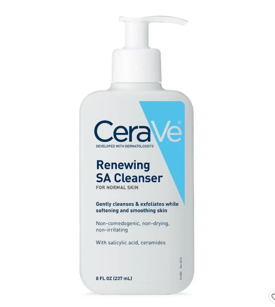CeraVe Renewing Face Wash For Normal Skin With Salicylic Acid - 8 Fl Oz