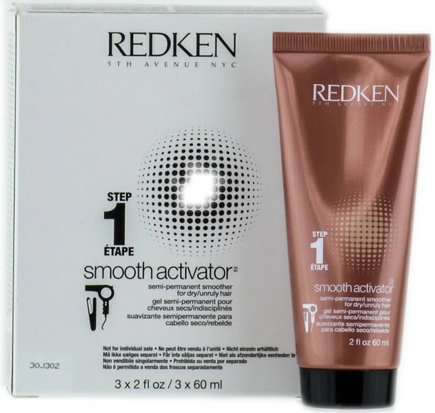 Redken Step 1 Smooth Activator For Dry/Unruly Hair, 3 Pc Kit