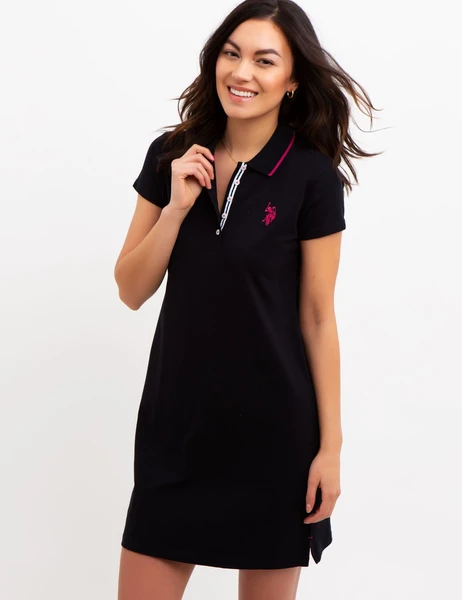 U.S. Polo Assn. Solid Polo Dress