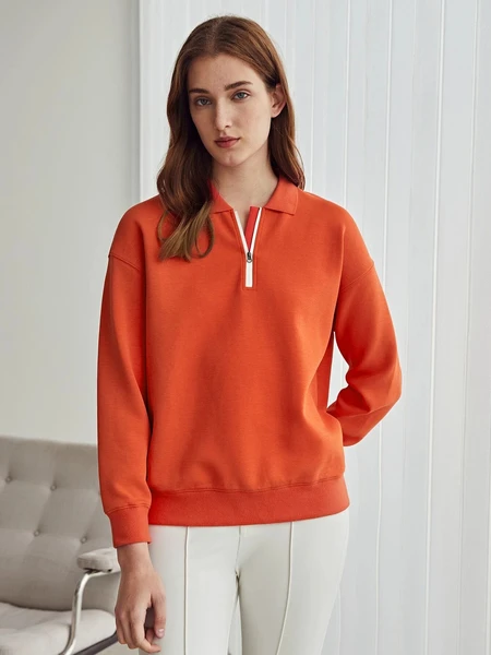 Shein Premium Cotton Quarter Zip Hoodie