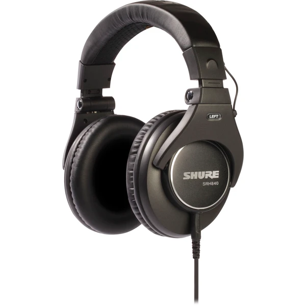 Shure SRH840 Closed-Back Over-Ear Professional Monitoring Headphones