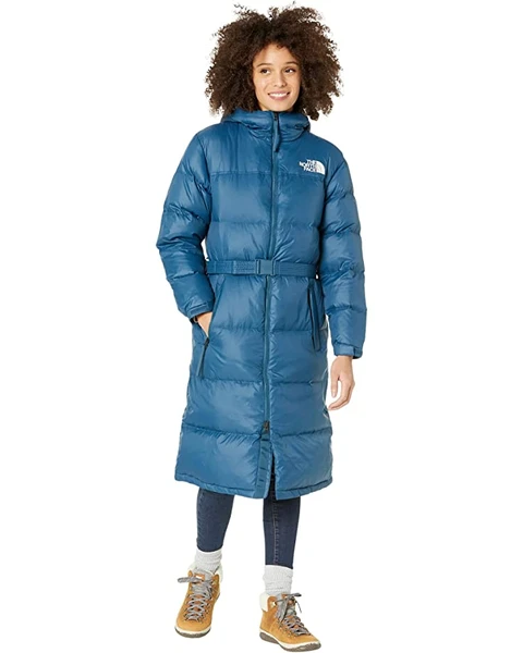 The North Face Women's Nuptse Belted Long Parka