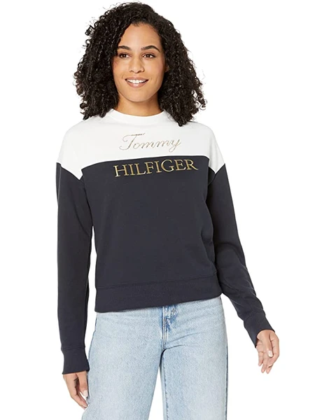 Tommy Hilfiger Color-Block Logo Pullover