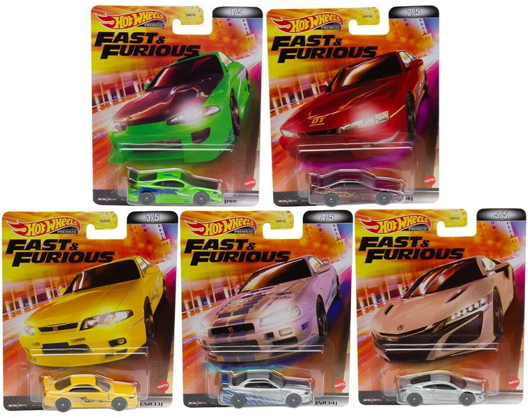 Hot Wheels Hot Wheels 2022 Fast & Furious Set of 5 Cars