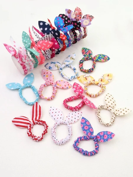 Shein 20pcs Toddler Girls Random Bow Decor Scrunchie