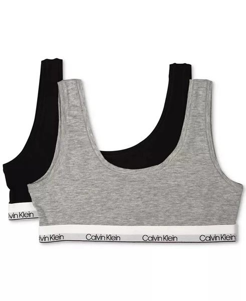 Calvin Klein 2-Pack Bralettes, Little Girls & Big Girls