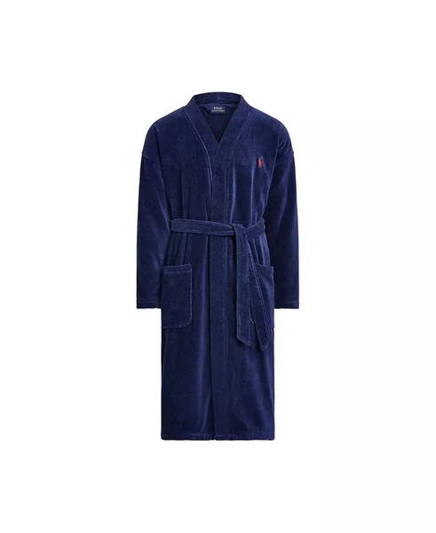 Polo Ralph Lauren Men's Sleepwear Soft Cotton Kimono Velour Robe