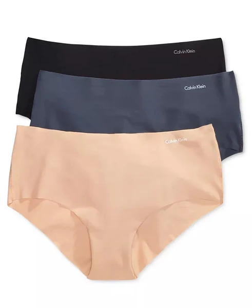 Calvin Klein Women's Invisibles 3-Pack Hipster Underwear Qd3559