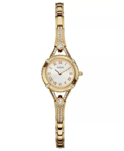 GUESS Watch, Women's Gold Tone Bracelet 22Mm U0135L2