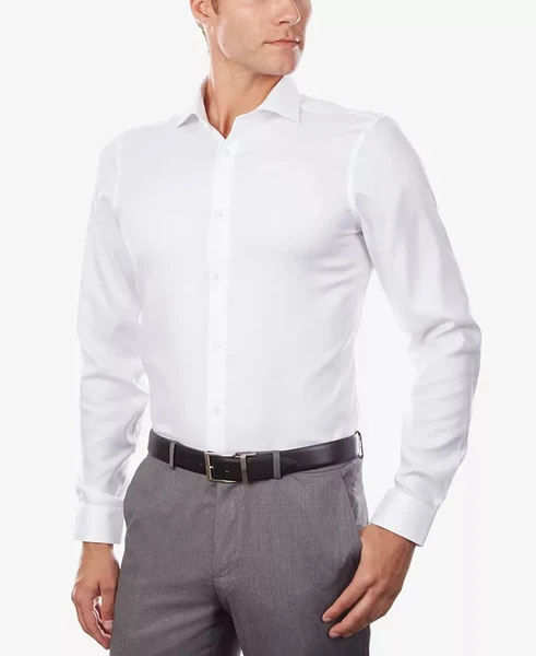 Calvin Klein Men's Steel Slim-Fit Non-Iron Stretch Performance Dress Shirt