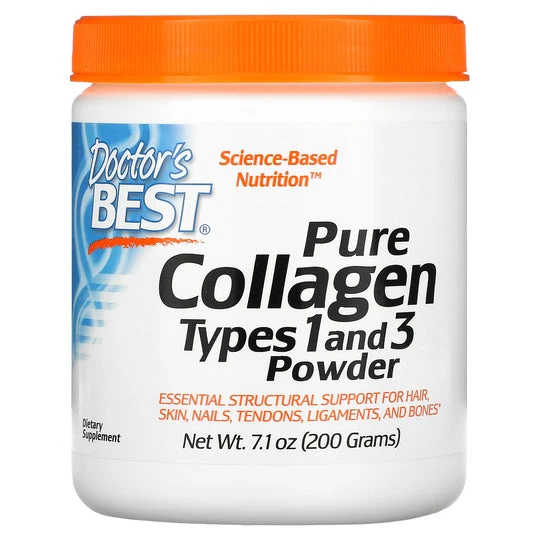 Doctor's Best Collagen Types 1 & 3 Powder - 200g (7.1 oz)