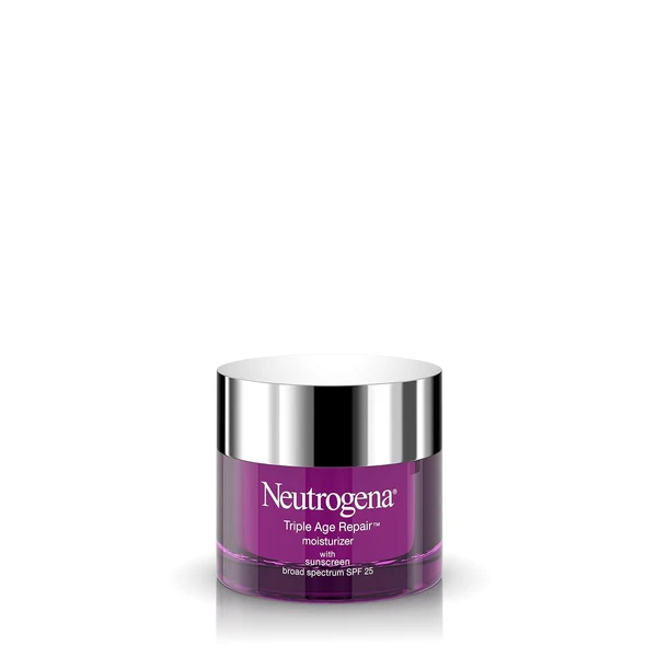 Neutrogena Neutrogena Triple Age Repair Anti-aging Daily Facial Moisturizer With Spf 25 Sunscreen & Vitamin C, Firming Anti-wrinkle Face & Neck Cream For Dark Spots, Glycerin & Shea Butter, 1.7 Oz