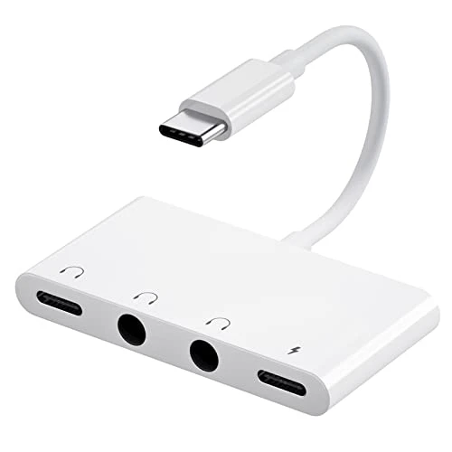INVERSE NET Usb C To 3.5Mm Headphone Audio Splitter Ipad Pro Aux