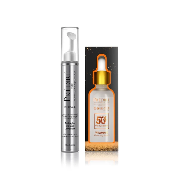 Predire Paris 50X Vitamin C Brightening & Intensive Rapid Renewal Eye Serum Set