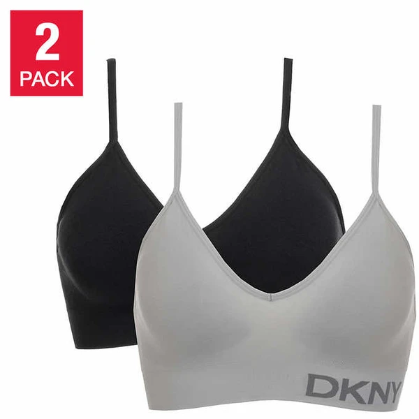 DKNY Ladies' Seamless Bralette, 2-Pack